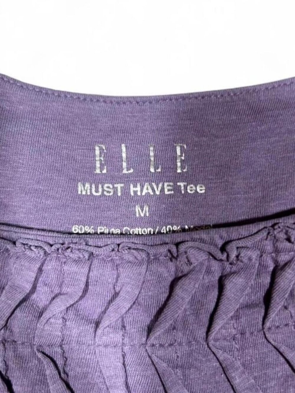 Elle Purple Vintage Boho Top M Fairycore - Picture 5 of 5
